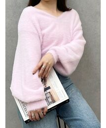 マーキュリーデュオ メゾピアノコラボ ピンクニット MERCURYDUO（マーキュリーデュオ）の「【メゾピアノジュニア