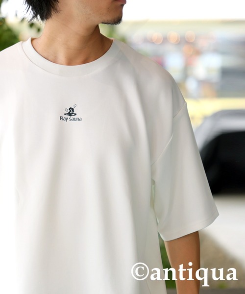 antiqua(アンティカ)の「ロゴプリントTシャツ(Tシャツ/カットソー・レディース・ブラック/ホワイト・P/R)」の10枚目の写真