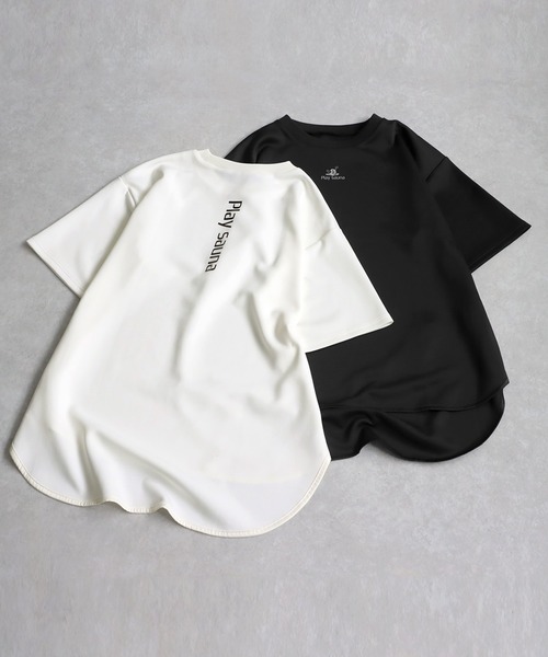 antiqua(アンティカ)の「ロゴプリントTシャツ(Tシャツ/カットソー・レディース・ブラック/ホワイト・P/R)」の20枚目の写真