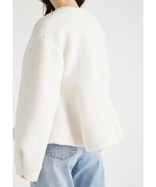 CELFORD(セルフォード)の「ボアペプラムジャケット(その他アウター・レディース・ピンクベージュ/ライトグレー/オフホワイト・FREE)」の7枚目の写真