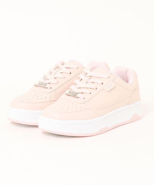 algy（アルジー）の「ALGY / 厚底 ホワイトスニーカー（スニーカー・キッズ・ブラック/ライトブルー/ホワイト/グリーン/ピンク/シルバー/サックスブルー・20.0cm/21.0cm/22.0cm/23.0cm/24.0cm）」の6枚目の写真