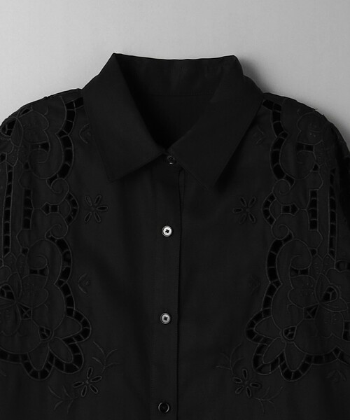 BEAUTY&YOUTH UNITED ARROWS（ビューティーアンドユースユナイテッドアローズ）の「セルロース エンブロイダリー シャツ（シャツ/ブラウス・レディース・オリーブ/ブラック・FREE）」の13枚目の写真