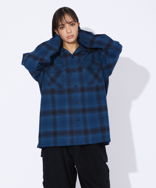 PENDLETON（ペンドルトン）の「【PENDLETON / ペンドルトン】BOARD SHIRT /ボードシャツ/オープンカラーチェックシャツ（シャツ/ブラウス・メンズ・ブラック系その他/グレー系その他/ブルー系その他/レッド系その他/オレンジ系その他・M/L）」の3枚目の写真