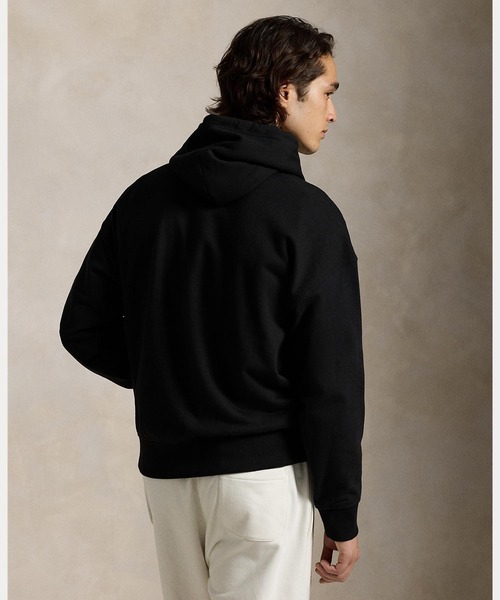 リラックスド フィット ロゴ フリース フーディ（パーカー