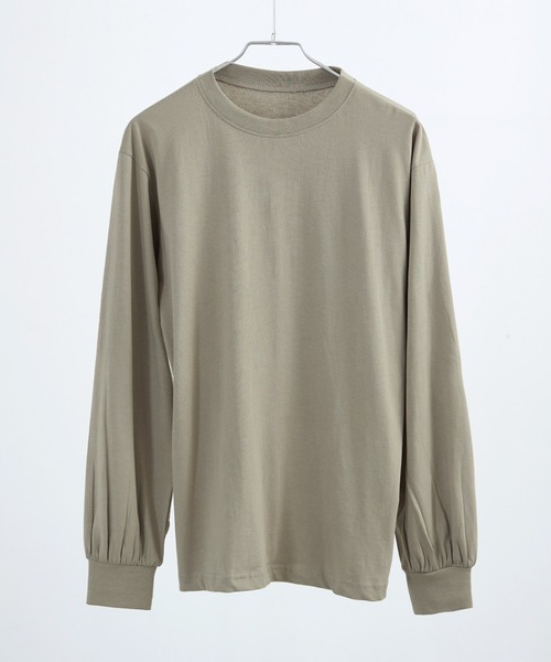 Fashion Letter(ファッションレター)の「【M-4L】ロングスリーブベーシックTシャツ ロンT カットソー プルオーバー オーバーサイズ ビッグシルエット サイズ豊富 カラバリ豊富(Tシャツ/カットソー・レディース・杢グレー/グレイッシュベージュ/モカ/ブラック/オフホワイト・LL/3L/L/4L/M)」の13枚目の写真