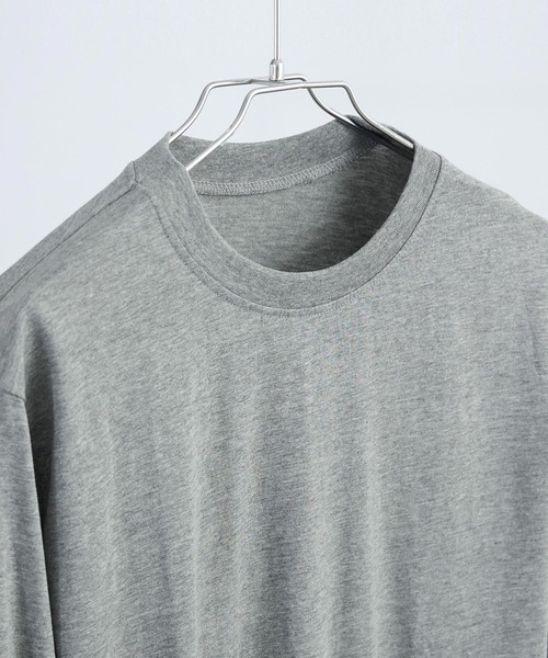 Fashion Letter(ファッションレター)の「【M-4L】ロングスリーブベーシックTシャツ ロンT カットソー プルオーバー オーバーサイズ ビッグシルエット サイズ豊富 カラバリ豊富(Tシャツ/カットソー・レディース・杢グレー/グレイッシュベージュ/モカ/ブラック/オフホワイト・LL/3L/L/4L/M)」の17枚目の写真