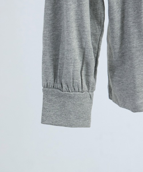 Fashion Letter(ファッションレター)の「【M-4L】ロングスリーブベーシックTシャツ ロンT カットソー プルオーバー オーバーサイズ ビッグシルエット サイズ豊富 カラバリ豊富(Tシャツ/カットソー・レディース・杢グレー/グレイッシュベージュ/モカ/ブラック/オフホワイト・LL/3L/L/4L/M)」の18枚目の写真