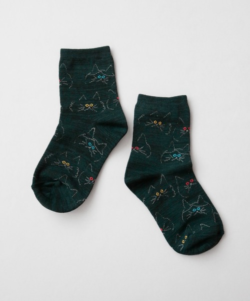 stample（スタンプル）の「クロネコだいすき　ショートソックス　【3足組】（ソックス/靴下・キッズ・A・S/M/L/LL）」の4枚目の写真