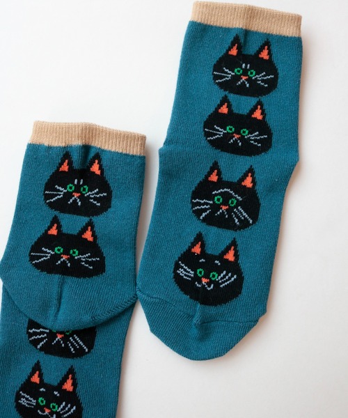 stample（スタンプル）の「クロネコだいすき　ショートソックス　【3足組】（ソックス/靴下・キッズ・A・S/M/L/LL）」の6枚目の写真