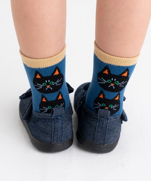 stample（スタンプル）の「クロネコだいすき　ショートソックス　【3足組】（ソックス/靴下・キッズ・A・S/M/L/LL）」の10枚目の写真