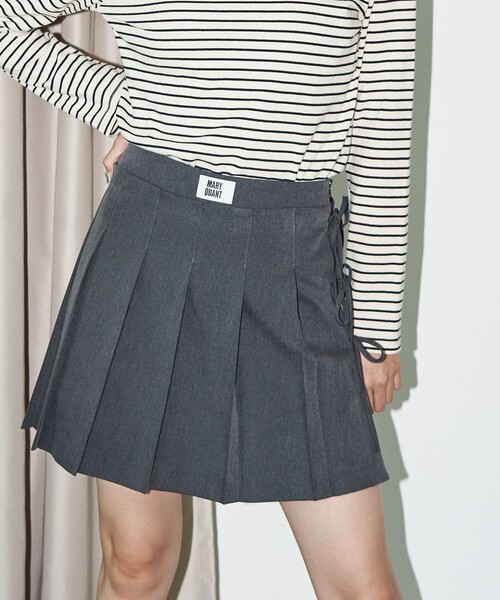 PUBLUX（パブリュクス）の「MARY QUANT × PUBLUX/マリークワント ショーツ付き リボン 巻きスカート　限定展開（スカート・レディース・グレー/ブラック・M/S）」の5枚目の写真