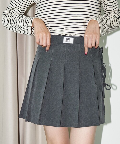 PUBLUX（パブリュクス）の「MARY QUANT × PUBLUX/マリークワント ショーツ付き リボン 巻きスカート　限定展開（スカート・レディース・グレー/ブラック・M/S）」の8枚目の写真