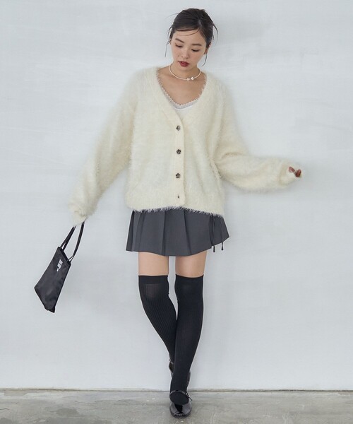 PUBLUX（パブリュクス）の「MARY QUANT × PUBLUX/マリークワント ショーツ付き リボン 巻きスカート　限定展開（スカート・レディース・グレー/ブラック・M/S）」の13枚目の写真