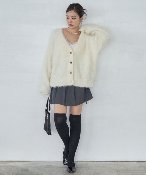 PUBLUX（パブリュクス）の「MARY QUANT × PUBLUX/マリークワント ショーツ付き リボン 巻きスカート　限定展開（スカート・レディース・グレー/ブラック・M/S）」の14枚目の写真