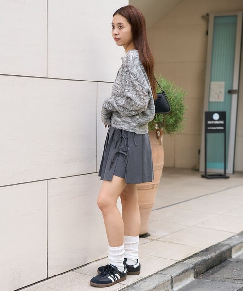 PUBLUX（パブリュクス）の「MARY QUANT × PUBLUX/マリークワント ショーツ付き リボン 巻きスカート　限定展開（スカート・レディース・グレー/ブラック・M/S）」の20枚目の写真