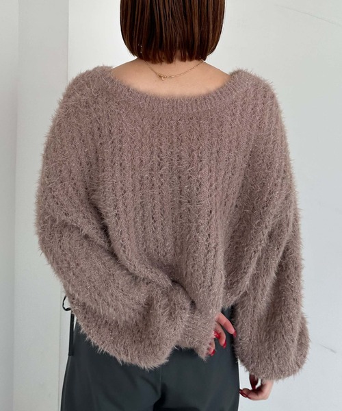 archives(アルシーヴ)の「ガラスフェザーニットボレロアンサンブル(カーディガン/ボレロ・レディース・ピンクベージュ/ブルーグレー/アイボリー・FREE)」の22枚目の写真