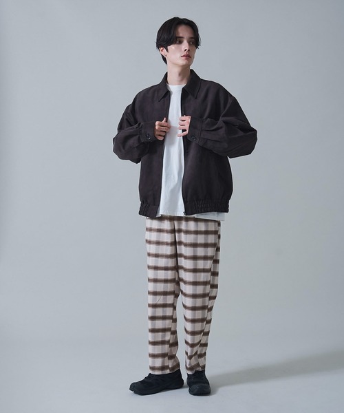 BROWNY(ブラウニー)の「BROWNY/チェックテーパードスラックス(スラックス・メンズ・ベージュ系その他2/ブルー系その他2・MEDIUM/LARGE)」の3枚目の写真
