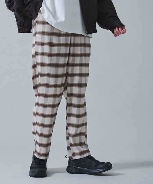 BROWNY(ブラウニー)の「BROWNY/チェックテーパードスラックス(スラックス・メンズ・ベージュ系その他2/ブルー系その他2・MEDIUM/LARGE)」の6枚目の写真