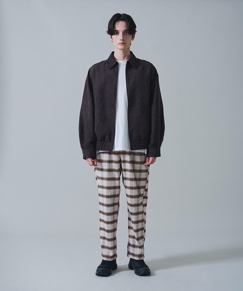 BROWNY(ブラウニー)の「BROWNY/チェックテーパードスラックス(スラックス・メンズ・ベージュ系その他2/ブルー系その他2・MEDIUM/LARGE)」の9枚目の写真