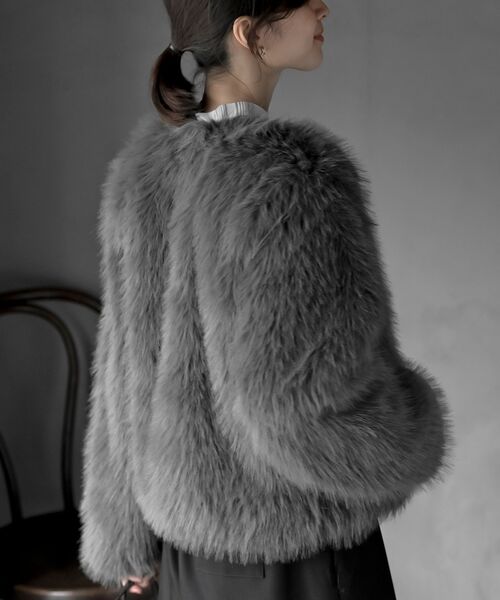 R*Y様 エストネーションestnationノーカラーウールビーバーファーショー R*Y様 エストネーションestnationノーカラーウールビーバーファーショー