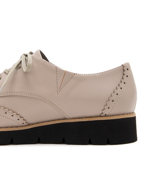 JELLY BEANS（ジェリービーンズ）の「厚底マニッシュレースアップシューズ(217-40330)JELLY BEANS(ジェリービーンズ)（ドレスシューズ・レディース・アイボリー/ブラック系その他/シルバー・22.5/24.5/24/23.5/23）」の11枚目の写真