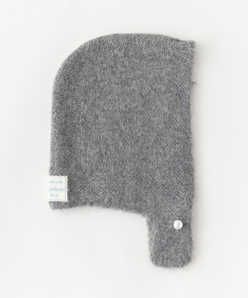 ROOPTOKYO（ループトウキョウ）の「フロントパールボタン ニット バラクラバ（ニットキャップ/ビーニー・レディース・アイボリー/ブラック/グレー/レッド・FREE）」の13枚目の写真