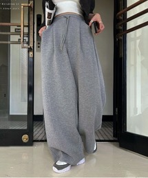WILLFULLY | ponte conversion tuck indulgent PT(スウェットパンツ)