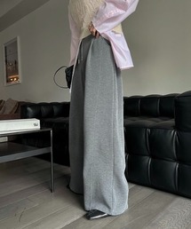 WILLFULLY | ponte conversion tuck indulgent PT(スウェットパンツ)