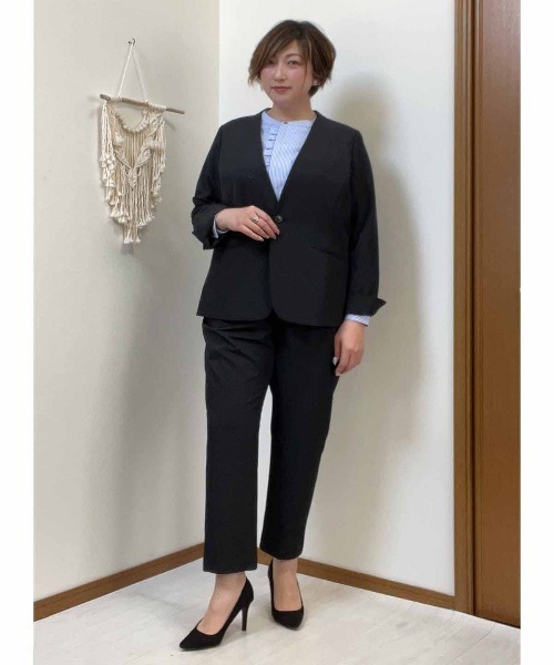 ブラウス シャツ 「L〜5L 大きいサイズ」バンドカラーフロントフリルシャツ レディース セール】【L～5L 大きいサイズ】バンドカラーフロントフリル