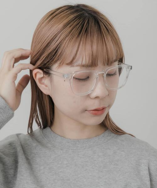 SMELLY(スメリー)の「ウェリントンクリアダテメガネ(メガネ・レディース・クリア・-)」の1枚目の写真