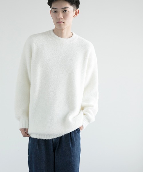 aimoha(アイモハ)の「aimoha men Shaggy Jacquard Knit(ニット/セーター・メンズ・ベージュ/ホワイト/ブラック/アーミー/グレー・MEDIUM/LARGE/X-LARGE/XX-LARGE/XXX-LARGE)」の13枚目の写真