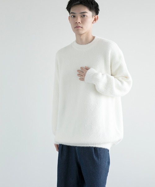 aimoha(アイモハ)の「aimoha men Shaggy Jacquard Knit(ニット/セーター・メンズ・ベージュ/ホワイト/ブラック/アーミー/グレー・MEDIUM/LARGE/X-LARGE/XX-LARGE/XXX-LARGE)」の17枚目の写真