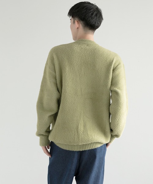 aimoha(アイモハ)の「aimoha men Shaggy Jacquard Knit(ニット/セーター・メンズ・ベージュ/ホワイト/ブラック/アーミー/グレー・MEDIUM/LARGE/X-LARGE/XX-LARGE/XXX-LARGE)」の19枚目の写真