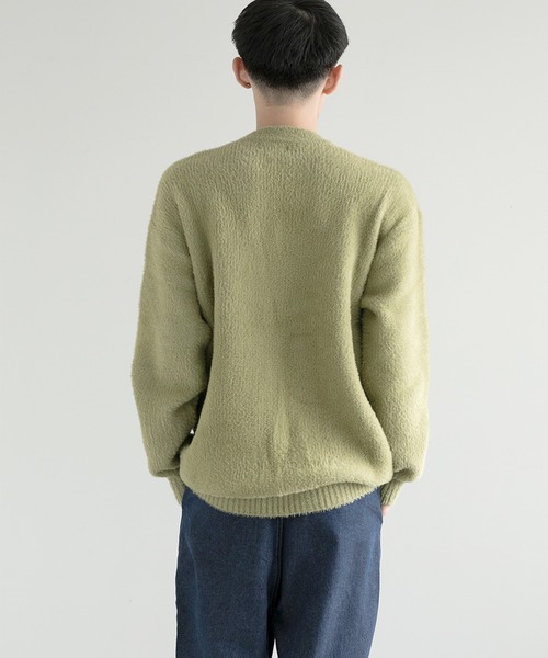 aimoha(アイモハ)の「aimoha men Shaggy Jacquard Knit(ニット/セーター・メンズ・ベージュ/ホワイト/ブラック/アーミー/グレー・MEDIUM/LARGE/X-LARGE/XX-LARGE/XXX-LARGE)」の21枚目の写真