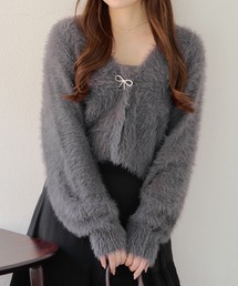 シャギーショートカーディガン