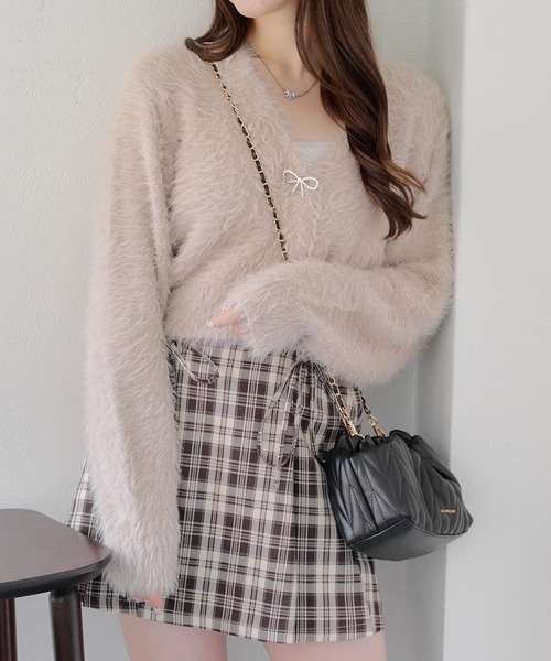 セール】シャギーショートカーディガン（カーディガン/ボレロ