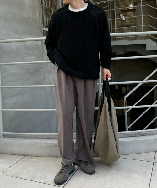 CIAOPANIC TYPY（チャオパニックティピー）の「モヘヤライクシャギービックシルエットニット（ニット/セーター・メンズ・ブラック/ブラウン/グリーン/レッド・MEDIUM/LARGE）」の8枚目の写真