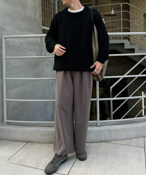 CIAOPANIC TYPY（チャオパニックティピー）の「モヘヤライクシャギービックシルエットニット（ニット/セーター・メンズ・ブラック/ブラウン/グリーン/レッド・MEDIUM/LARGE）」の10枚目の写真