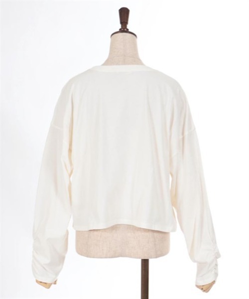 axes femme（アクシーズファム）の「アソートデザインＴシャツ（Tシャツ/カットソー・レディース・ブラウン/キナリ/パープル・FREE）」の7枚目の写真