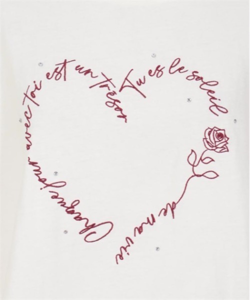 axes femme（アクシーズファム）の「アソートデザインＴシャツ（Tシャツ/カットソー・レディース・ブラウン/キナリ/パープル・FREE）」の10枚目の写真