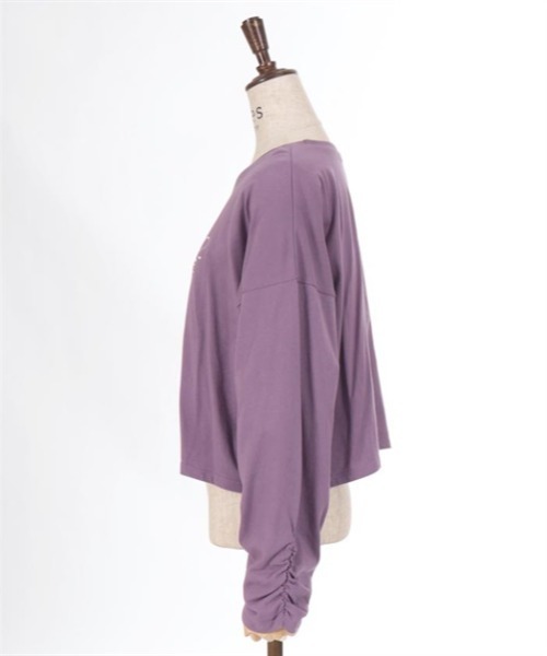 axes femme（アクシーズファム）の「アソートデザインＴシャツ（Tシャツ/カットソー・レディース・ブラウン/キナリ/パープル・FREE）」の14枚目の写真