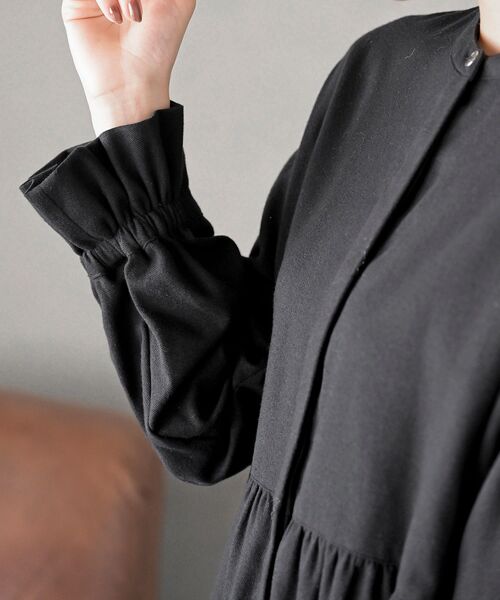 rps（アールピーエス）の「ネル起毛ＢＡＣＫティアードブラウス（シャツ/ブラウス・レディース・オフホワイト/ブラック/ブラック系その他2・フリー）」の15枚目の写真