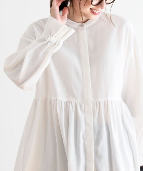 rps（アールピーエス）の「ネル起毛ＢＡＣＫティアードブラウス（シャツ/ブラウス・レディース・オフホワイト/ブラック/ブラック系その他2・フリー）」の20枚目の写真