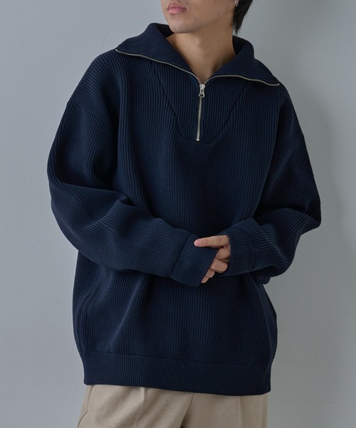 COLONY 2139（コロニートゥーワンスリーナイン）の「テックニットハーフジップ（ニット/セーター・メンズ・ネイビー/ブラック/グレー・MEDIUM/LARGE）」の13枚目の写真