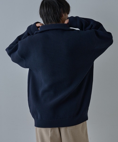 COLONY 2139（コロニートゥーワンスリーナイン）の「テックニットハーフジップ（ニット/セーター・メンズ・ネイビー/ブラック/グレー・MEDIUM/LARGE）」の15枚目の写真