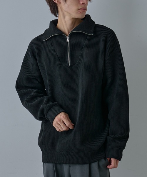 COLONY 2139（コロニートゥーワンスリーナイン）の「テックニットハーフジップ（ニット/セーター・メンズ・ネイビー/ブラック/グレー・MEDIUM/LARGE）」の4枚目の写真