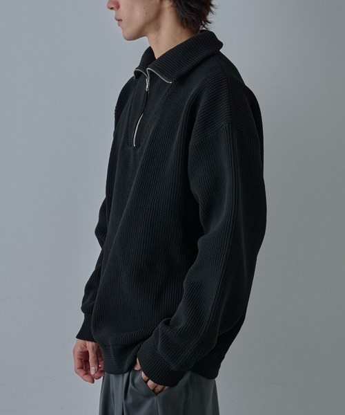 COLONY 2139（コロニートゥーワンスリーナイン）の「テックニットハーフジップ（ニット/セーター・メンズ・ネイビー/ブラック/グレー・MEDIUM/LARGE）」の5枚目の写真