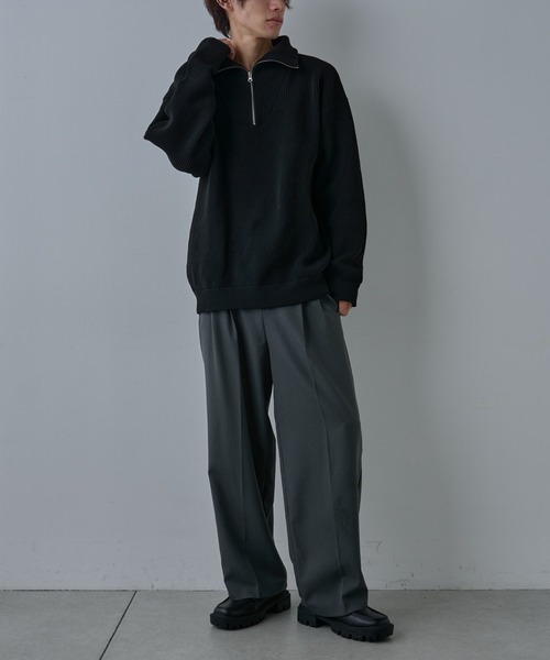 COLONY 2139（コロニートゥーワンスリーナイン）の「テックニットハーフジップ（ニット/セーター・メンズ・ネイビー/ブラック/グレー・MEDIUM/LARGE）」の18枚目の写真