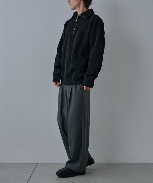 COLONY 2139（コロニートゥーワンスリーナイン）の「テックニットハーフジップ（ニット/セーター・メンズ・ネイビー/ブラック/グレー・MEDIUM/LARGE）」の19枚目の写真