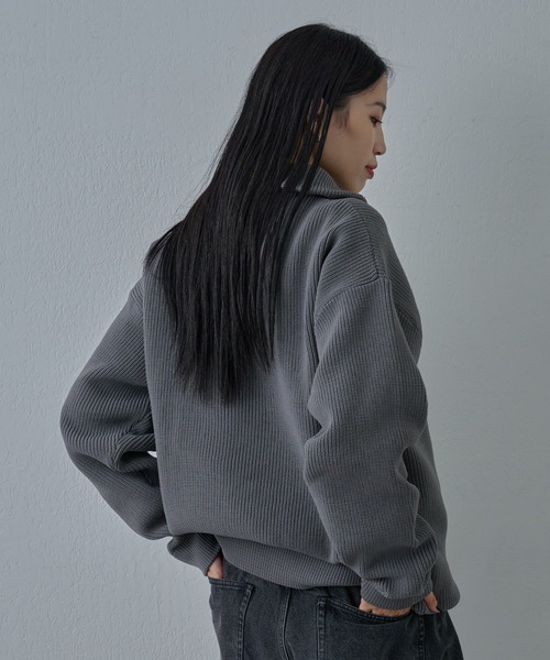 COLONY 2139（コロニートゥーワンスリーナイン）の「テックニットハーフジップ（ニット/セーター・メンズ・ネイビー/ブラック/グレー・MEDIUM/LARGE）」の10枚目の写真